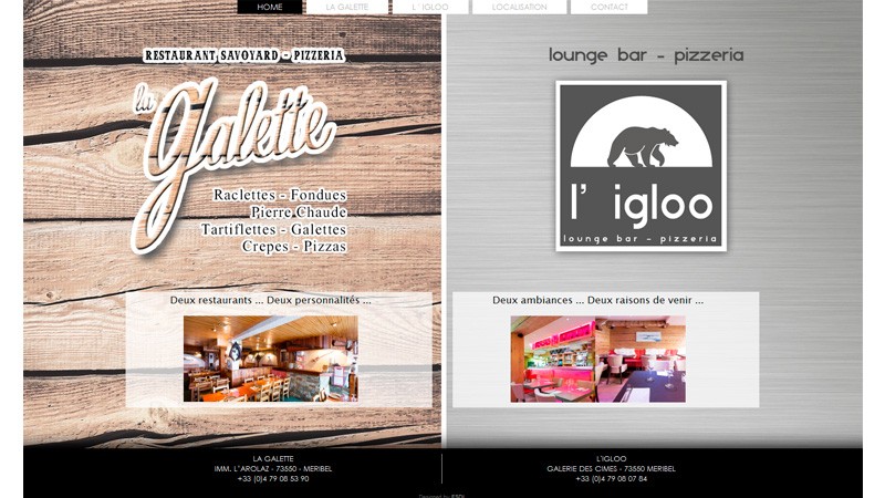 Restaurants La Galette & L'igloo à Méribel